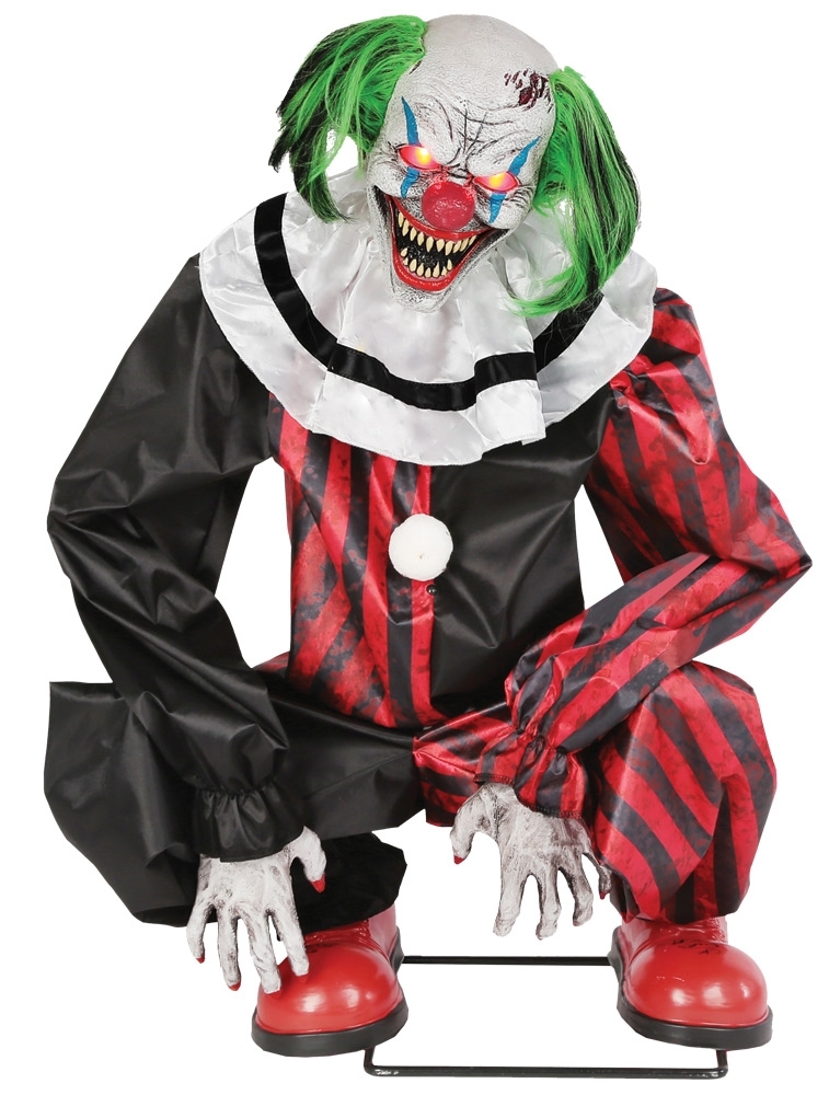 Crouching Clown Red Animated