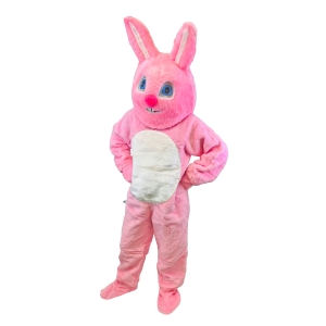 Adult Bunny Suit With Mascot Head - Medium