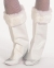 Plush White Pixie Boot Tops