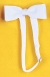 Bow Tie Satin Band White