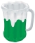 Inflatable Beer Mug Cooler Grn