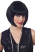 Flapper Black Wig
