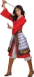 Women's Mulan Hero Red Dress Deluxe Costume Adult SM (4 - 6)