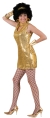 Disco Dress Gold Adult Large