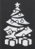 Stencil Xmas Tree Brass