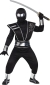 Silver Mirror Ninja Chld Lg 12