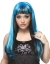 Wig Natural N Neon Black/Blue