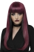 Wig Natural N Neon Black/Burgu