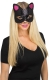 Cat Masks W/Tattoos Black Cat