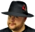Gangster Hat Black Large