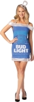 Women's Bud Light Can Dress Adult S/M