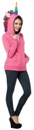 Hoodie Unicorn Pink Ad Large