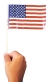 Flag Us Plastic 4In X6 In 72=1