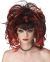 Wig Evil Sorceress Black Red
