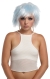 Punky Pixie Wig White-Blue