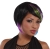New Rave Wig  Black Lime Blue