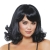 Wig Mid Length Curly Black