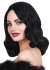Wig Hollywood Glamour Black