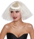 Wig Crimped Wedge Bob Platinum