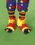 Clown Shoes And Toe Sock Set
