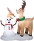 Airblown Caribou Snowman Inflatable