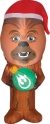 Airblow Chewbacca W Santa Hat