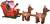Santa And Sleigh Reindeer Airb