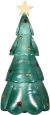 Airblown Mixed Media Green Christmas Inflatable