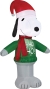 Airblown Snoopy W Ho Ho Ho Sm