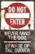 Metal Sign-Do Not Enter