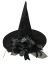 Witch Hat W/Black Flower