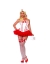 Fishnets Thi Hi Nurse Wt/Rd Bw