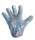 Glove White Sequin