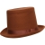 Hat Felt Top Brn Ad Os