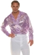Men's Disco Shirt - Purple Circles Adult OSFM