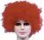 Wig Curly Clown Red Budget
