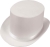 Top Hat Satin Adult White