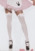 Thigh High White With Wht Bow
