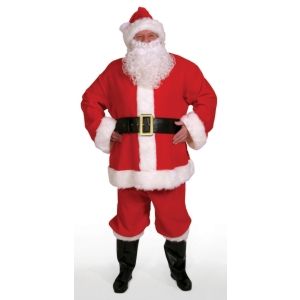 Men'S 10-Piece Complete Santa Suit