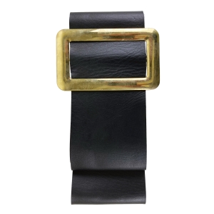 Vinyl Santa Belt With Slide Buckle