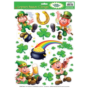 Leprechaun Shamrock Clings