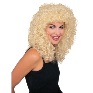 Wig Curly Extra Long Blonde