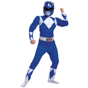 Boy's Blue Ranger Classic Muscle Costume Child M (7 - 8)