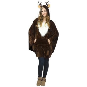 Reindeer Poncho Adult