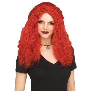 Crimped Sorceress Wig Red
