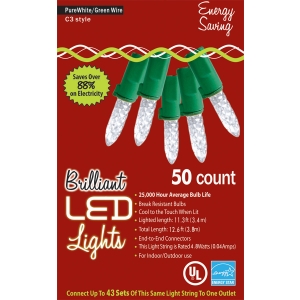 Holiday Lights 50L C3 Pure Wht