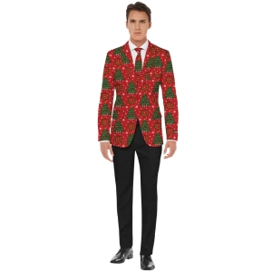 Christmas Trees Jacket/Tie Xl