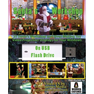 Santa'S Workshop Digital Decor