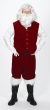 Velvet Santa Vest With Buttons