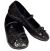Flat Ballet Glitter Ch Bk Xsml